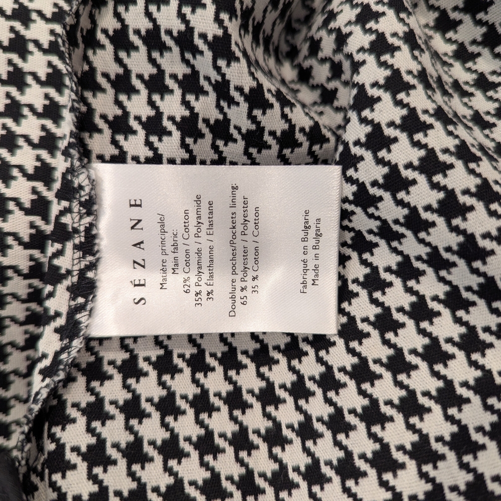 Sezane Clara Houndstooth Trousers - Picture 4 of 6